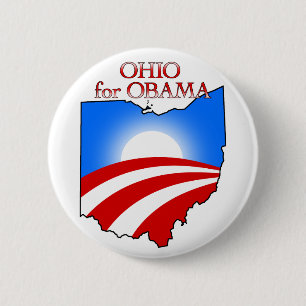 Bóton Redondo 5.08cm Ohio para Obama