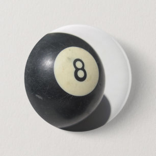 Bóton Redondo 5.08cm Oito Ball