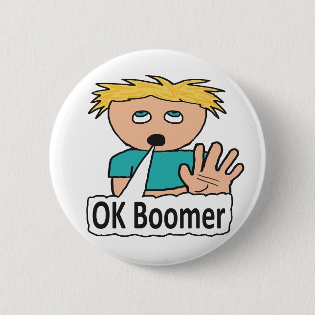Bóton Redondo 5.08cm OK Boomer (Frente)