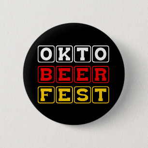 Bóton Redondo 5.08cm Oktobeerfest: Festival alemão da cerveja de