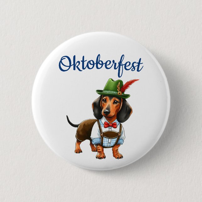 Bóton Redondo 5.08cm Oktoberfest German Weiner (Frente)