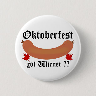 Bóton Redondo 5.08cm Oktoberfest obteve o Wiener? Botão