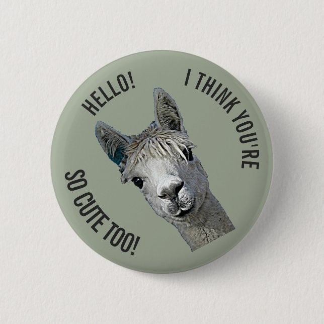 Bóton Redondo 5.08cm Olá! (Frente)