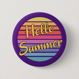 Bóton Redondo 5.08cm Olá Summer