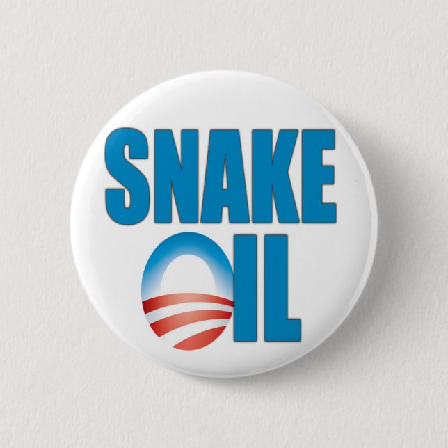 Bóton Redondo 5.08cm Óleo de cobra (Obama) (Frente)