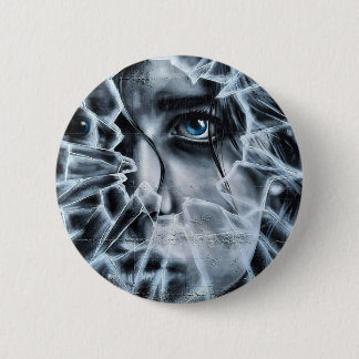 Bóton Redondo 5.08cm Olhando pela janela quebrada