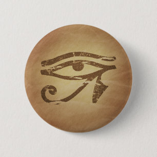 Bóton Redondo 5.08cm Olho de encantos mágicos egípcios de Horus