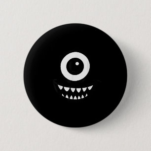 Bóton Redondo 5.08cm Olho-de-um-monstro assustado