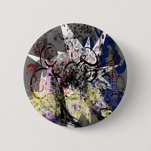 Bóton Redondo 5.08cm Olhos Grandes (Frente)