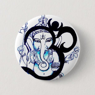 Bóton Redondo 5.08cm OM - Ganesha