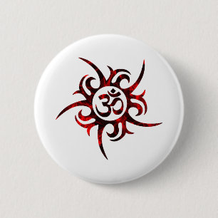 Bóton Redondo 5.08cm Om, Om Hindu, Símbolo Om, Logotipo Om, Aum