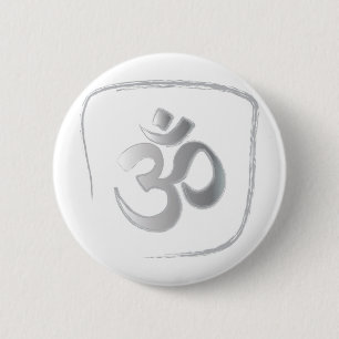 Bóton Redondo 5.08cm OM ou meditação da mantra de Aum
