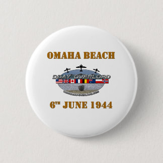 Bóton Redondo 5.08cm Omaha Beach 6 junho de 1944