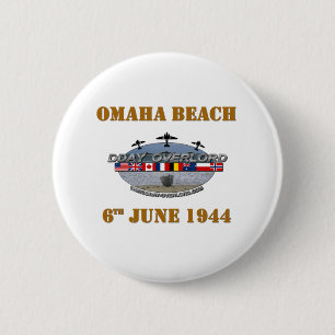 Bóton Redondo 5.08cm Omaha Beach 6th June 1944
