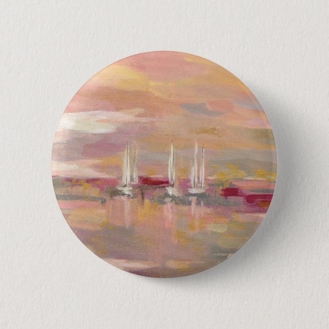 Bóton Redondo 5.08cm Ondas dos carmesins (Frente)