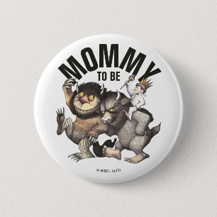 Bóton Redondo 5.08cm Onde Vivem os Monstros   Futurama Mamãe
