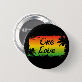 Bóton Redondo 5.08cm One Love Reggae Music