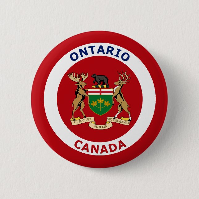 BÓTON REDONDO 5.08CM ONTÁRIO, CANADÁ (Frente)