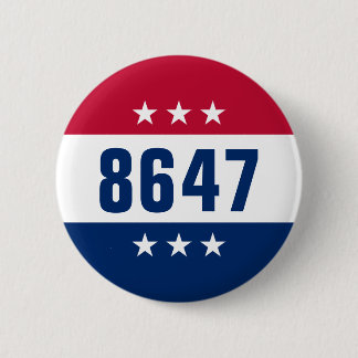 Bóton Redondo 5.08cm Opinião Política Anti-Trump