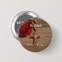 Ordenação do Padre Rosa vermelha e Rosário