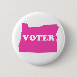 Bóton Redondo 5.08cm Oregon Voter - Eu Voto Rosa