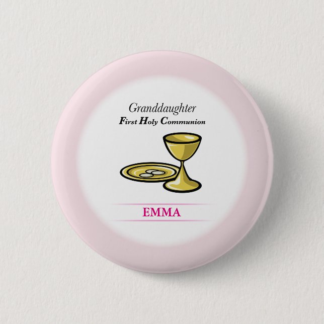 Bóton Redondo 5.08cm Órgão comunal e neta de sangue (Frente)