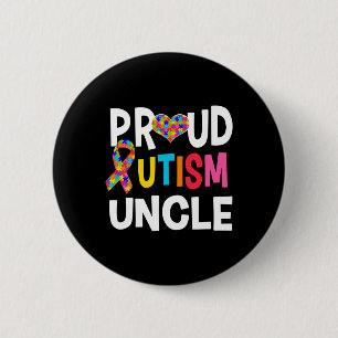 Bóton Redondo 5.08cm Orgulho Autismo Tio Autismo Sensibilização Present