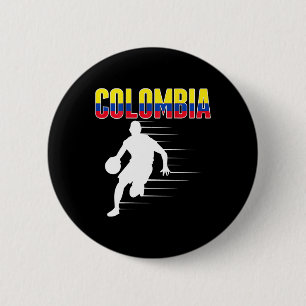 Bóton Redondo 5.08cm Orgulho Colômbia - Fãs de Sketll Jersey Colombiana