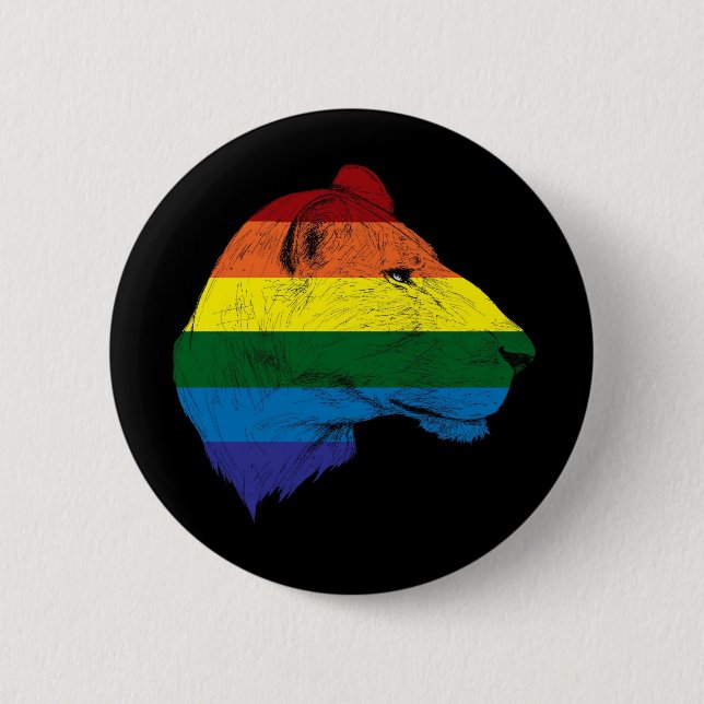 Bóton Redondo 5.08cm Orgulho da leoa (Frente)