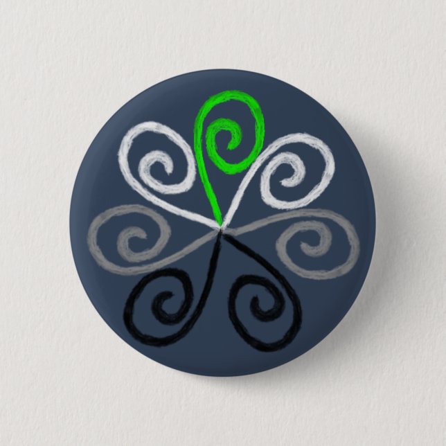 Bóton Redondo 5.08cm Orgulho de Agender (Frente)