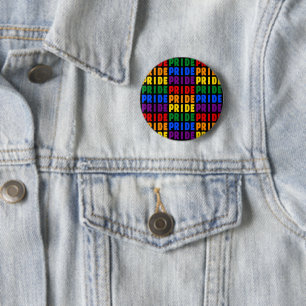 Bóton Redondo 5.08cm Orgulho de cores do arco-íris LGBT