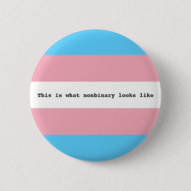 Bóton Redondo 5.08cm Orgulho de Nonbinary (Frente)