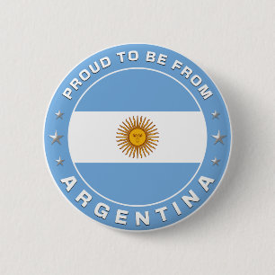 Bóton Redondo 5.08cm Orgulho De Ser Da Argentina