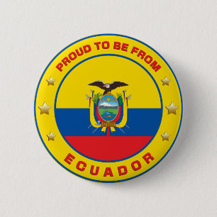 Bóton Redondo 5.08cm Orgulho De Ser Do Equador