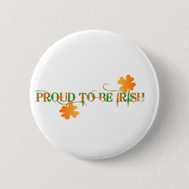 Bóton Redondo 5.08cm Orgulho De Ser Irlandês (Frente)