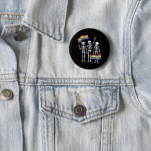 Bóton Redondo 5.08cm Orgulho Direitos LGBT Lésbica Gay Aliado LGBTQ Tra