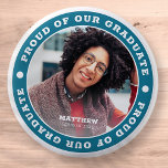 Bóton Redondo 5.08cm Orgulho do nosso Formando 20XX | Graduação<br><div class="desc">Este design simples e clássico é composto por tipografia serif e adiciona uma foto personalizada.</div>