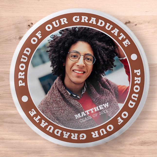 Bóton Redondo 5.08cm Orgulho do nosso Formando 20XX | Graduação (Criador carregado)