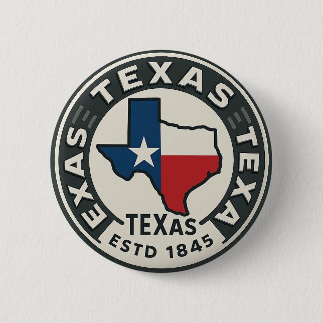 Bóton Redondo 5.08cm Orgulho estatal do Texas (Frente)