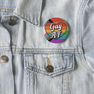 Bóton Redondo 5.08cm Orgulho Gay AF LGBTQ+