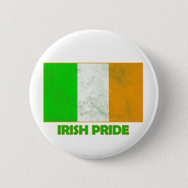 Bóton Redondo 5.08cm orgulho irlandês (Frente)