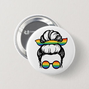 Bóton Redondo 5.08cm Orgulho LGBT. Gay amor
