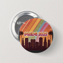 Orgulho Skyline de Retro City 2025 Rainbow