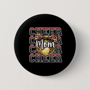 Bóton Redondo 5.08cm Orgulhosamente Alto Esporte Softll Cheer Mãe Mamãe