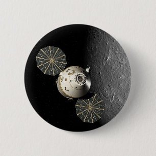 Bóton Redondo 5.08cm Órion Spacecraft em órbita lunar