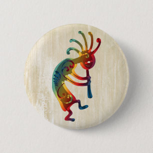 Bóton Redondo 5.08cm Ornamentos KOKOPELLI + suas ideias
