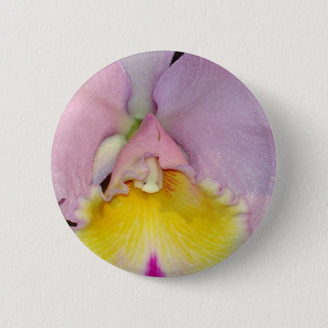 Bóton Redondo 5.08cm Orquídea primavera (Frente)