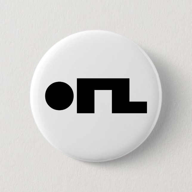 Bóton Redondo 5.08cm ORZ Emoticon Kaomoji Emoji (Frente)