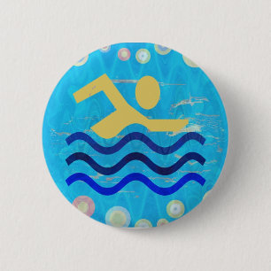 Bóton Redondo 5.08cm Os BOTÕES refrigeram a mente em épocas quentes