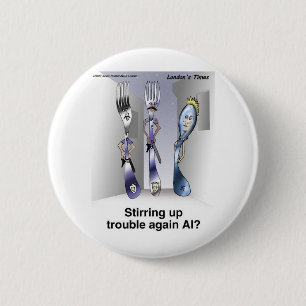 Bóton Redondo 5.08cm Os dotes e as Coleções da polícia de garfo